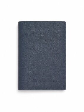 Brand New in Box GIOBAGNARA Navy Leather Passport Wallet